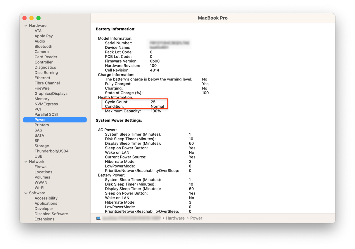 Determine battery cycle count for Mac laptops - Apple Support